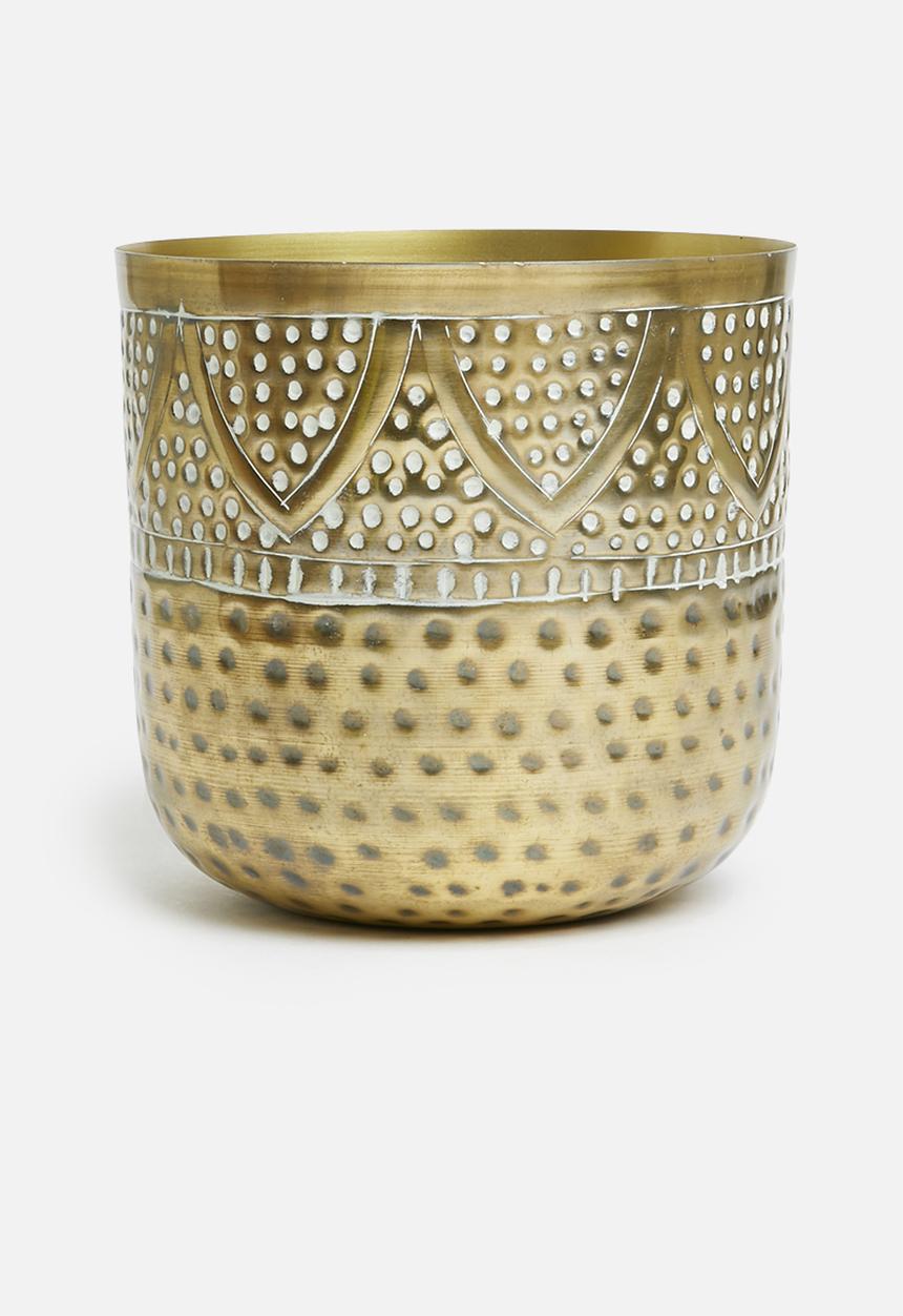 H&S - Rea vase large - gold
