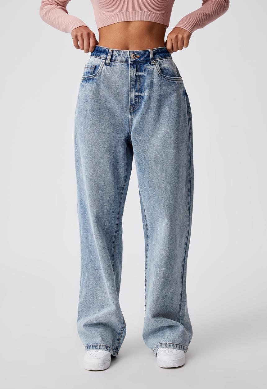 Factorie - High rise baggy jean - vintage blue