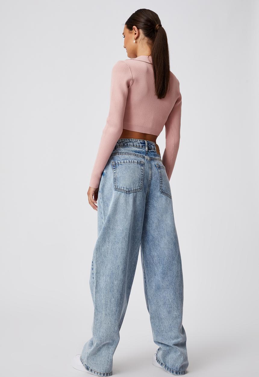 Factorie - High rise baggy jean - vintage blue