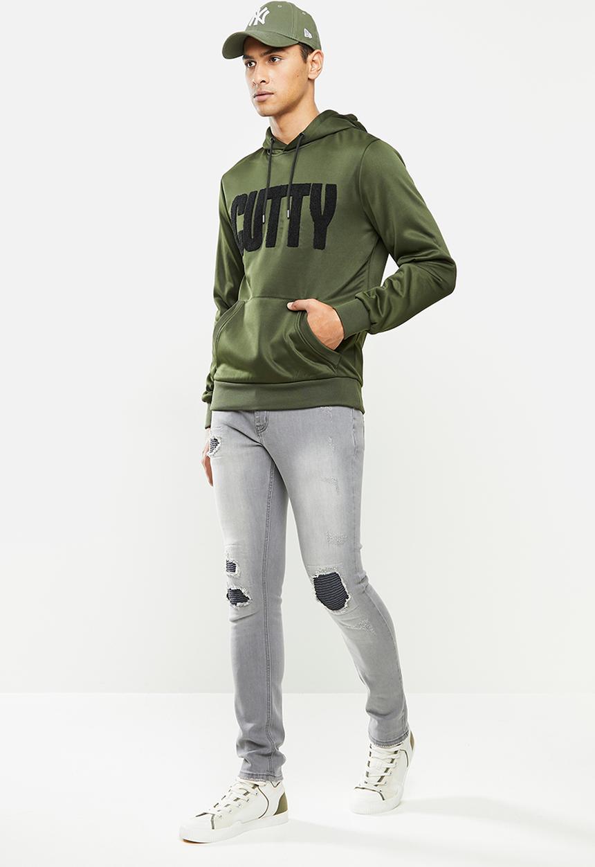 Cutty - Jacket sweater (hooded) - khaki 