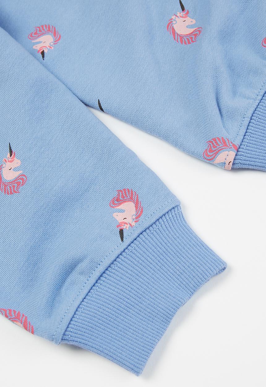 Pop Candy - Girls unicorn sweatpants - blue