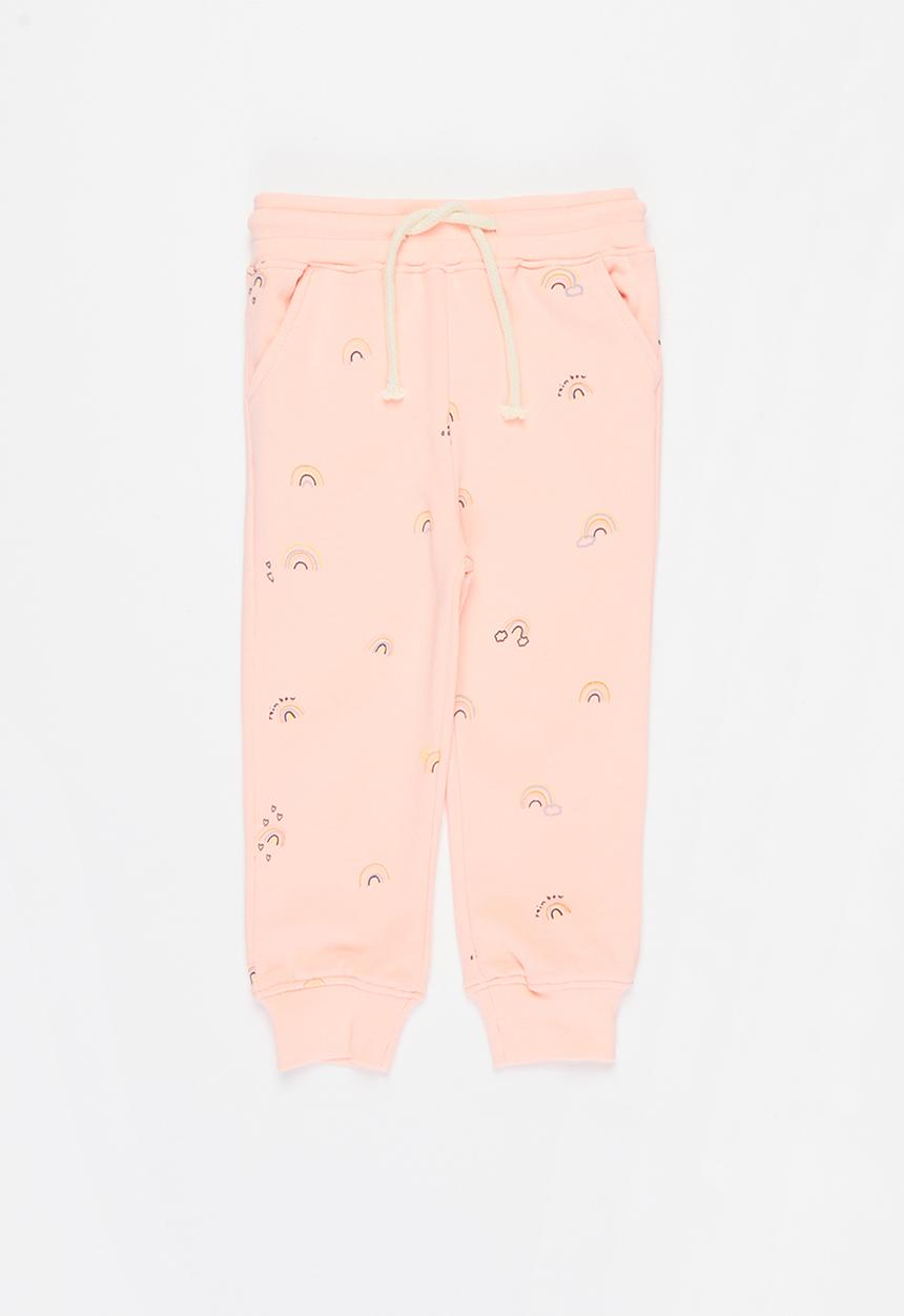 Pop Candy - Girls rainbow sweatpants - pink