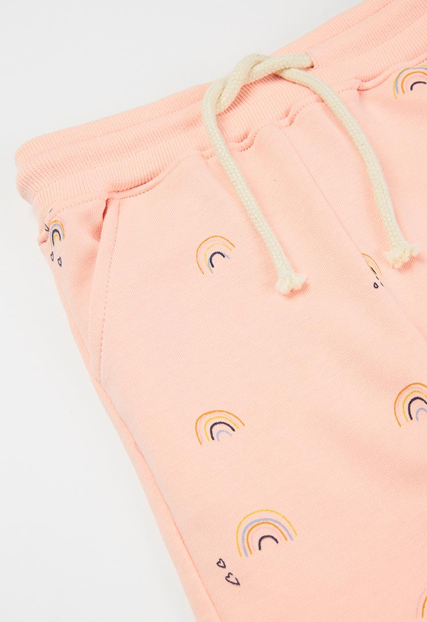 Pop Candy - Girls rainbow sweatpants - pink