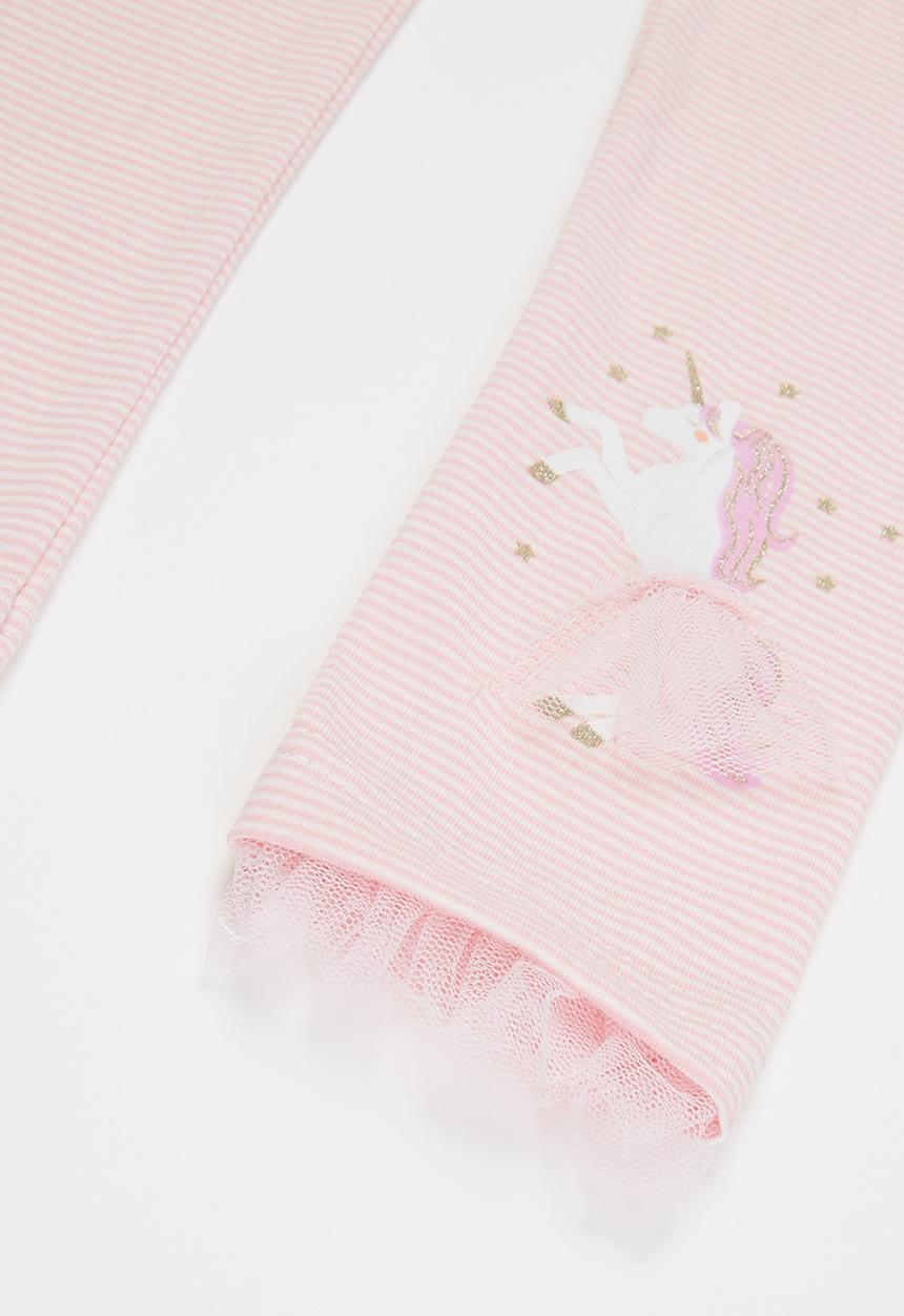 Pop Candy - Girls mesh detail legging - pink