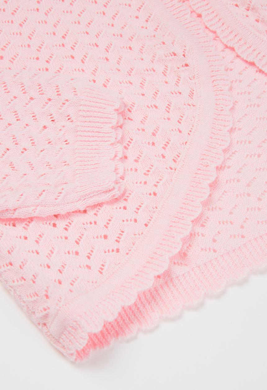 Pop Candy - Girls one button cardigan - pink