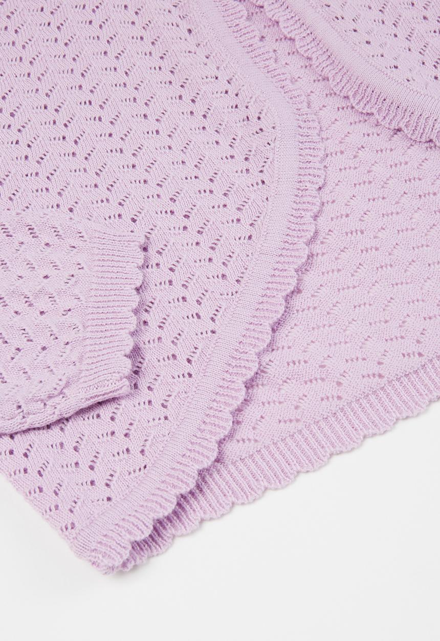 Pop Candy - Girls one button cardigan - purple