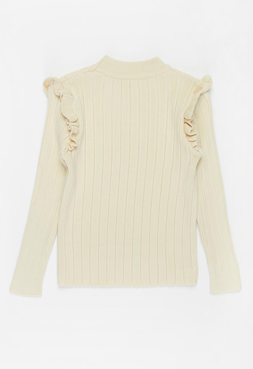 Pop Candy - Girls ruffle jersey - neutral