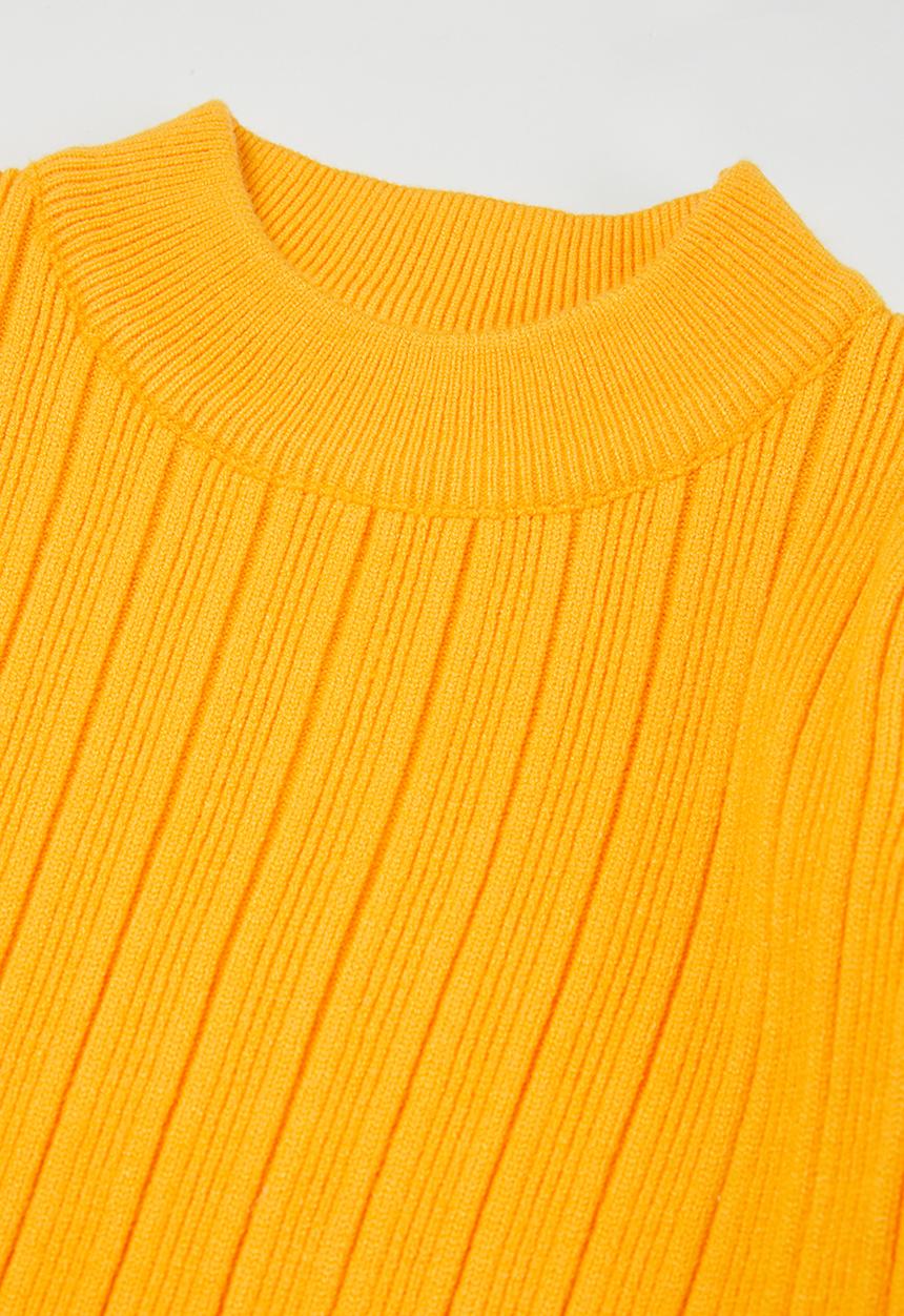 Pop Candy - Girls ruffle jersey - yellow