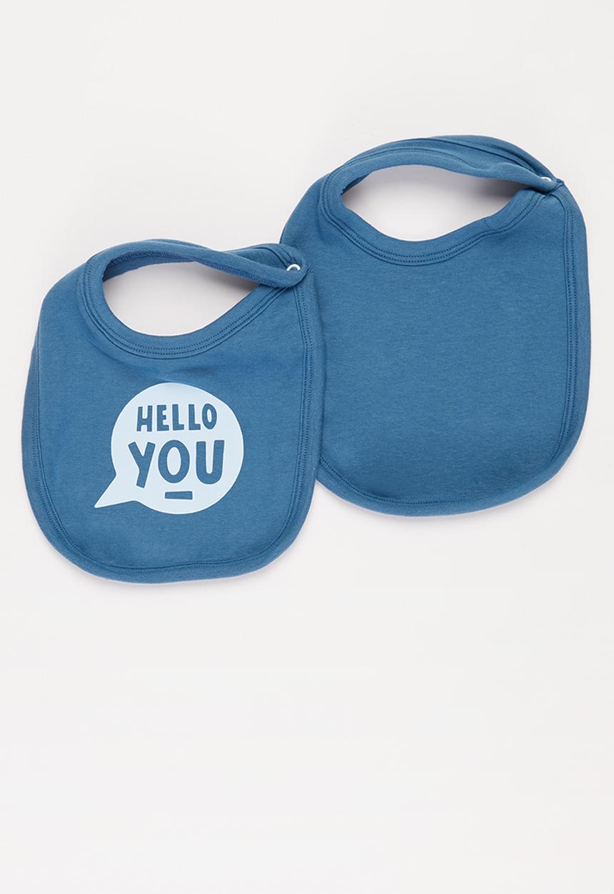 Superbalist Kids - Baby boys 2 pack bibs - blue