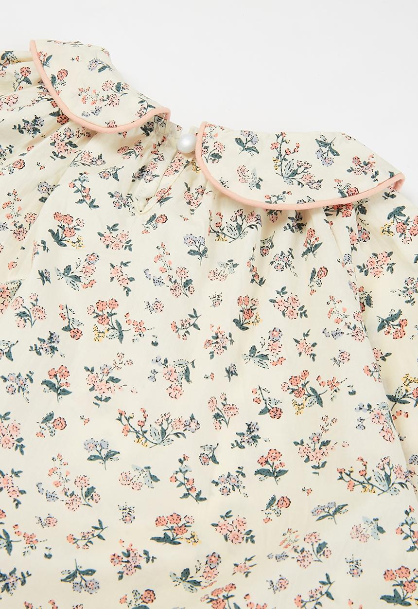 Pop Candy - Girls printed blouse with collar - multi