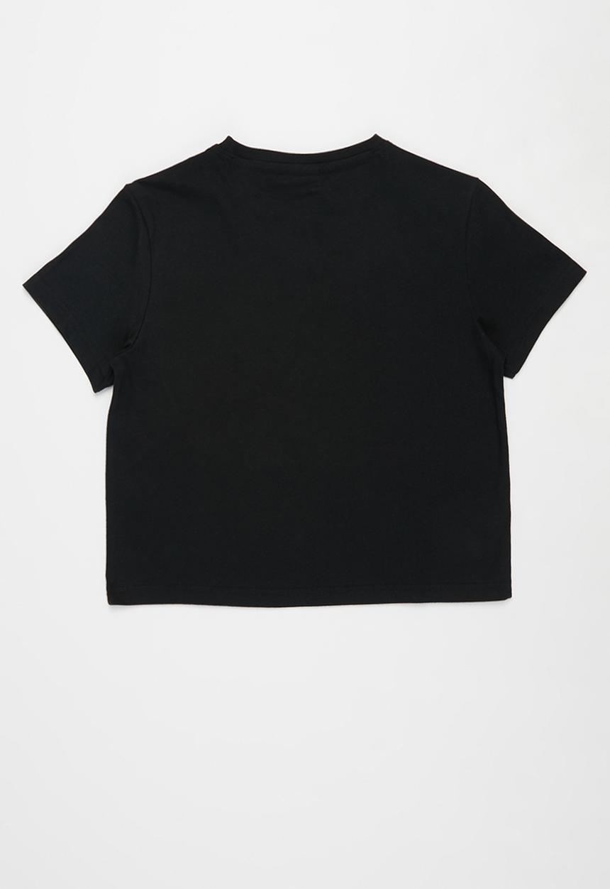 FILA - Storm short sleeve crop top - black