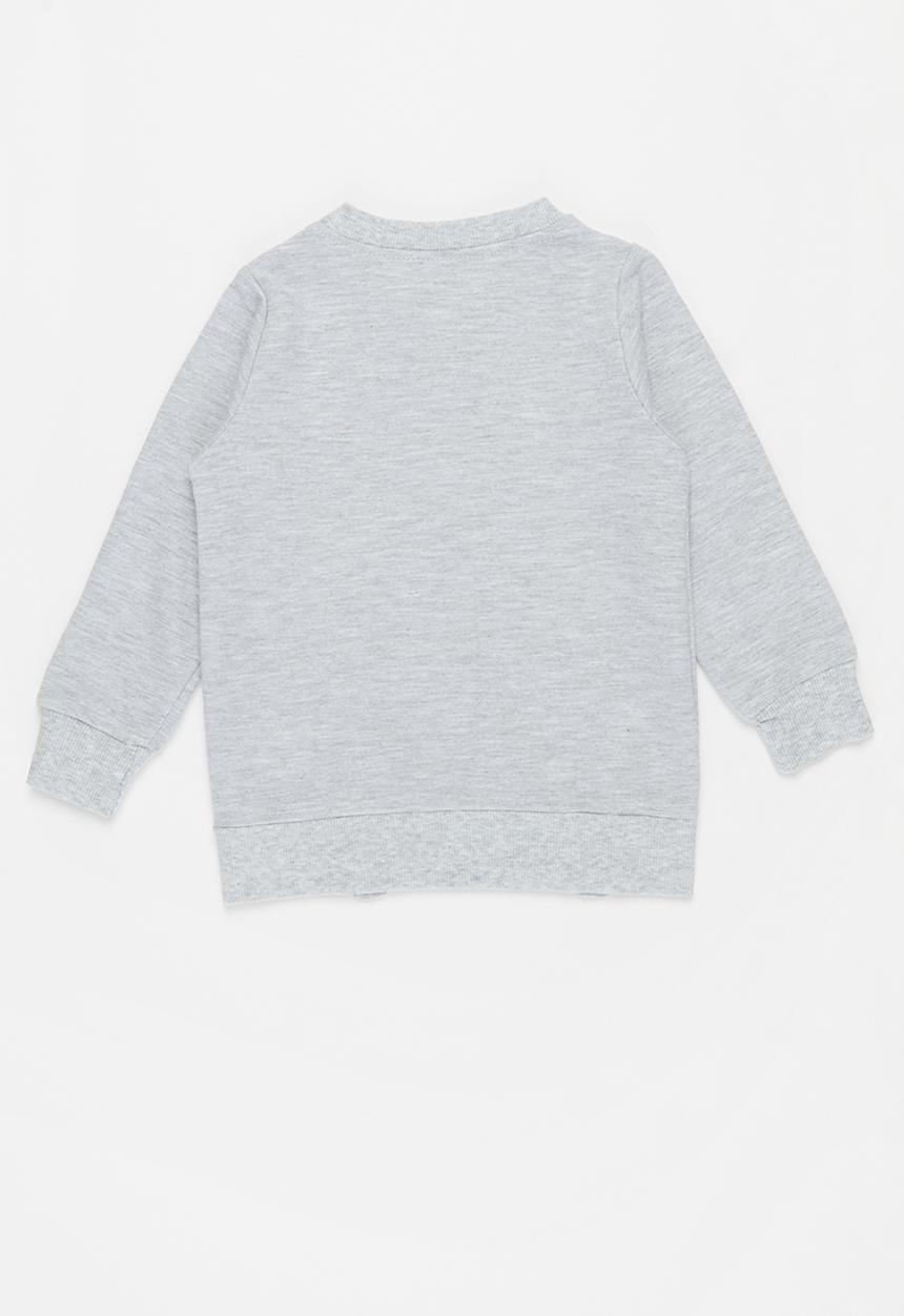 Pop Candy - Girls printed sweater - grey