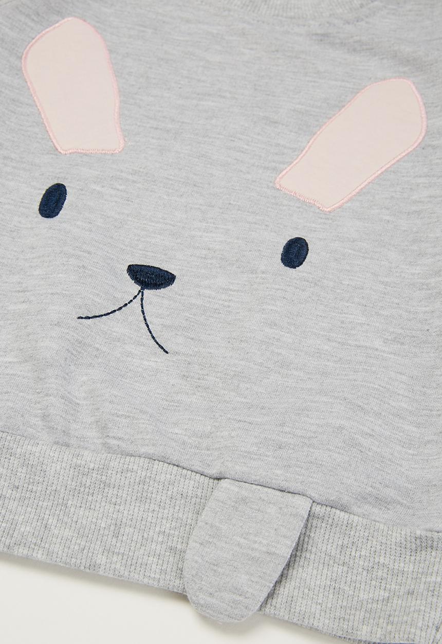 Pop Candy - Girls printed sweater - grey