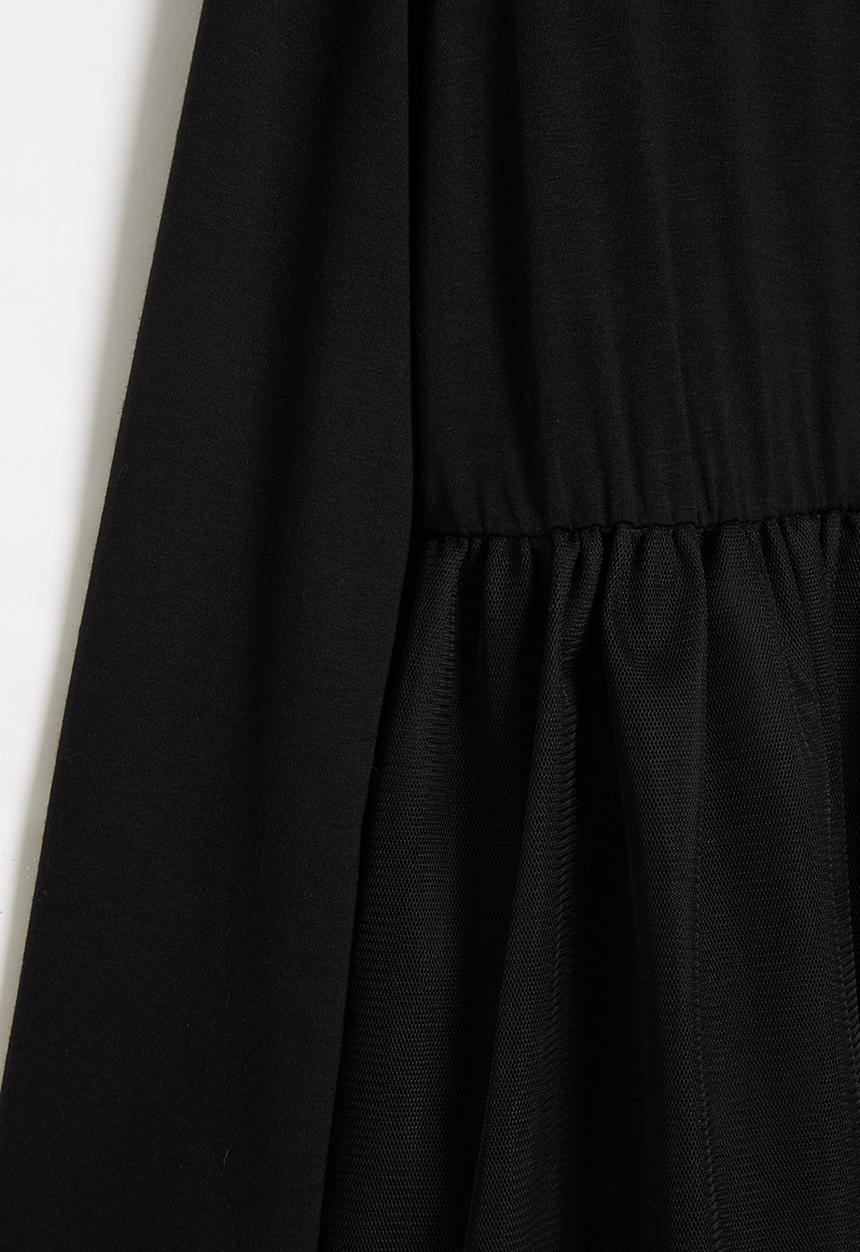 Pop Candy - Younger girls combo dress - black