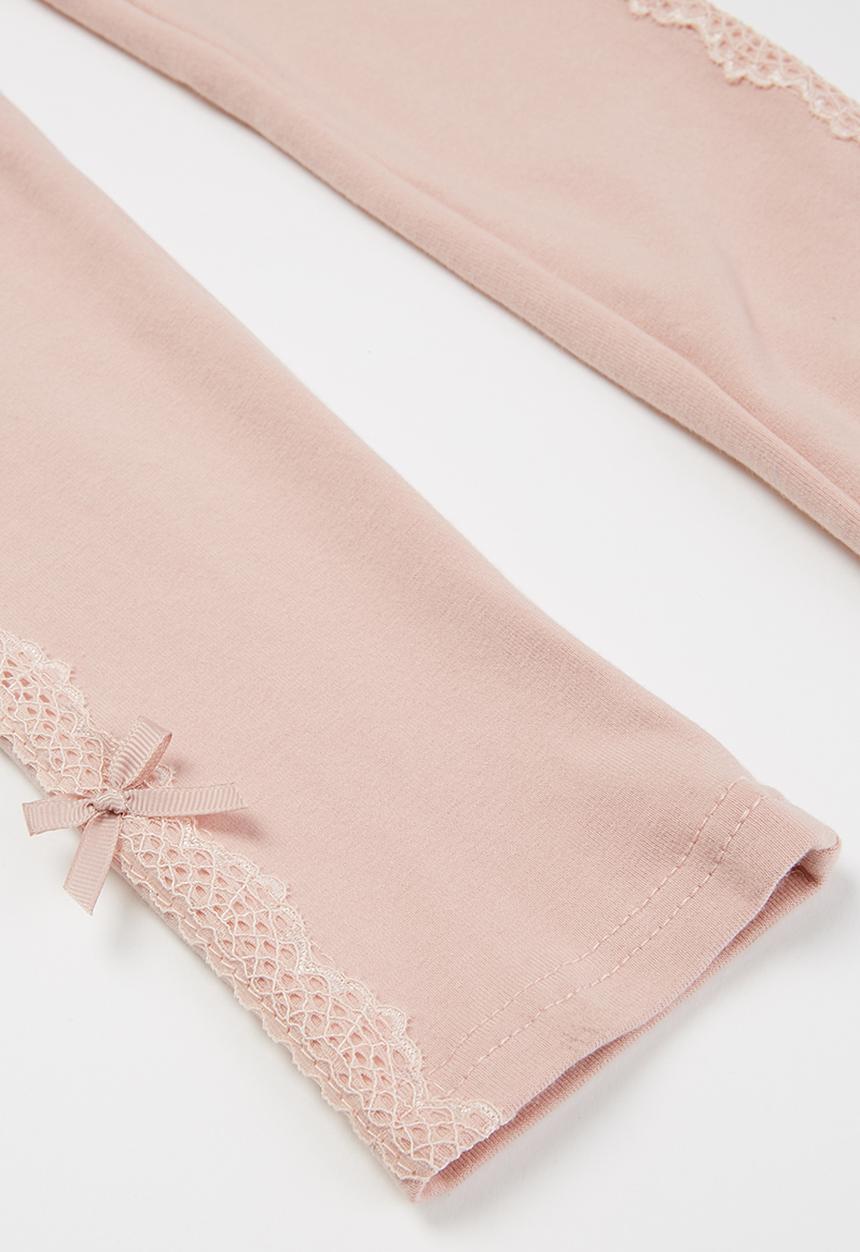 Pop Candy - Girls embroidered legging - pink