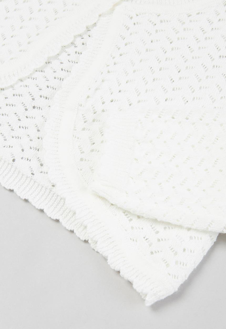 Pop Candy - Girls one button cardigan - white
