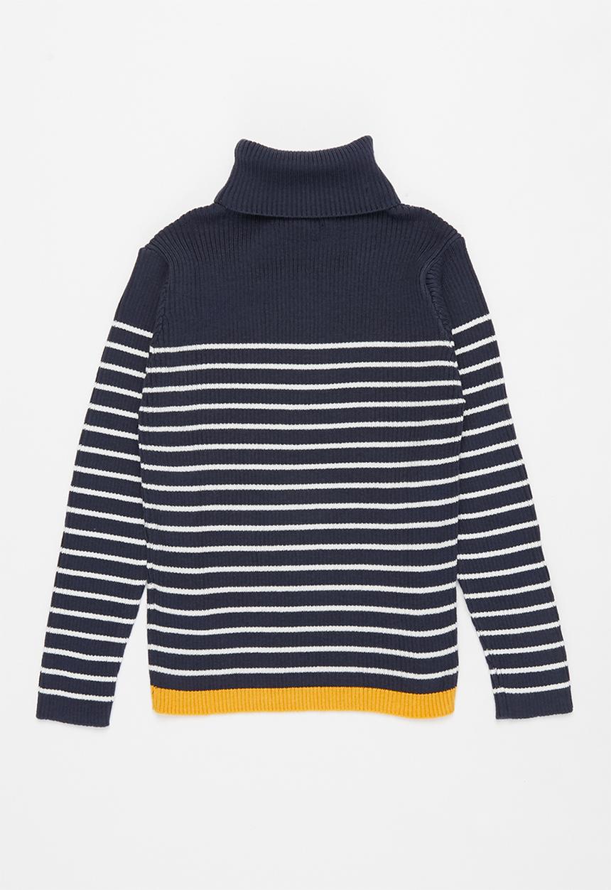 POLO - Girls debbie polo neck pullover - navy