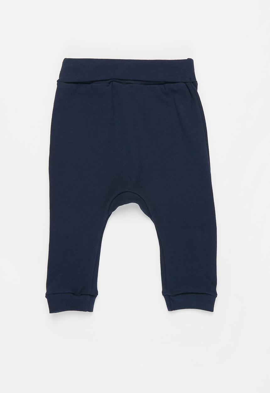 Pop Candy - Baby boys 2-pack ribbed leggings - navy & grey