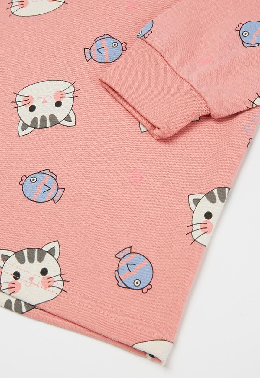 Pop Candy - Girls printed pj set - pink