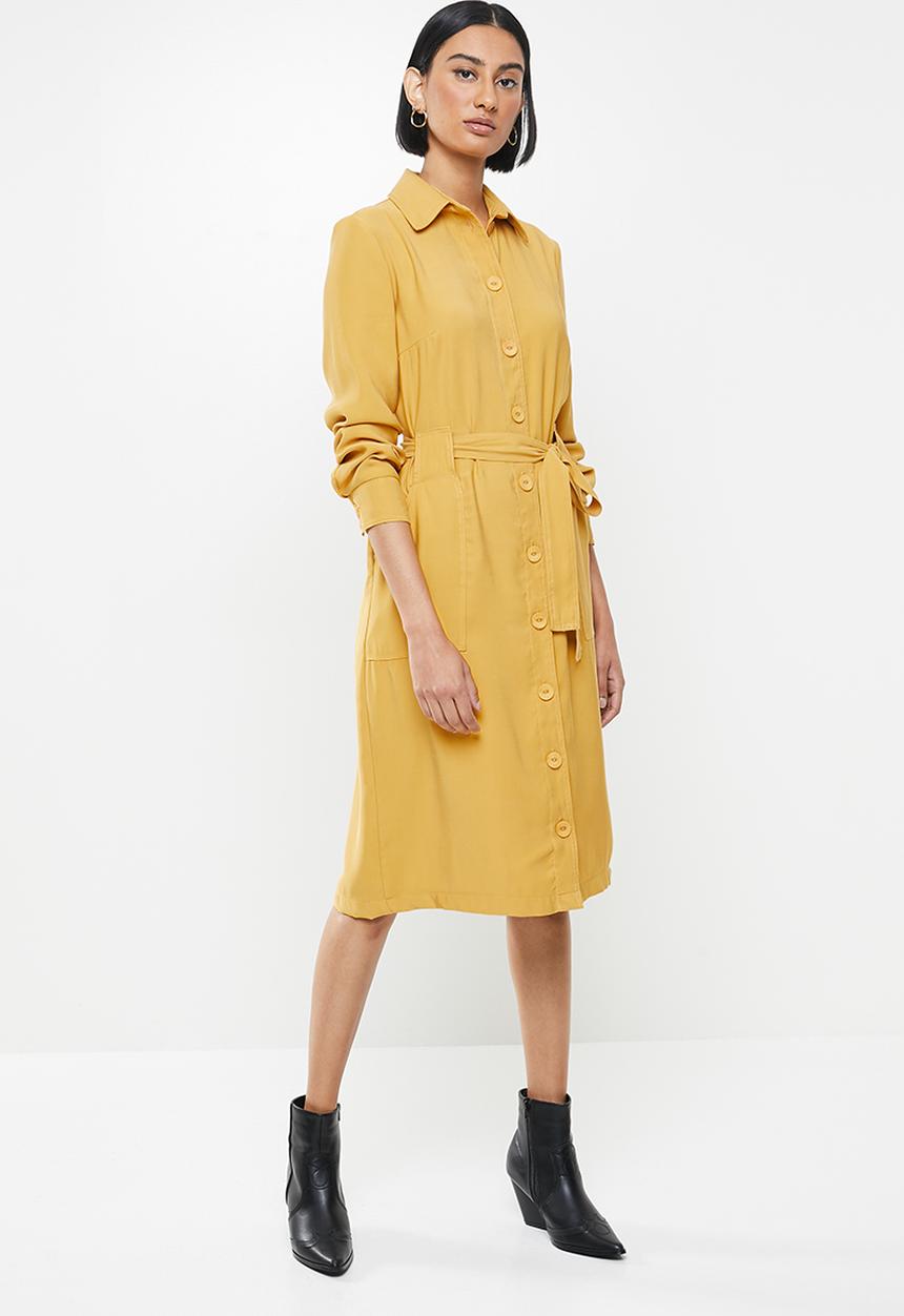 Me&B - Trench dress - mustard