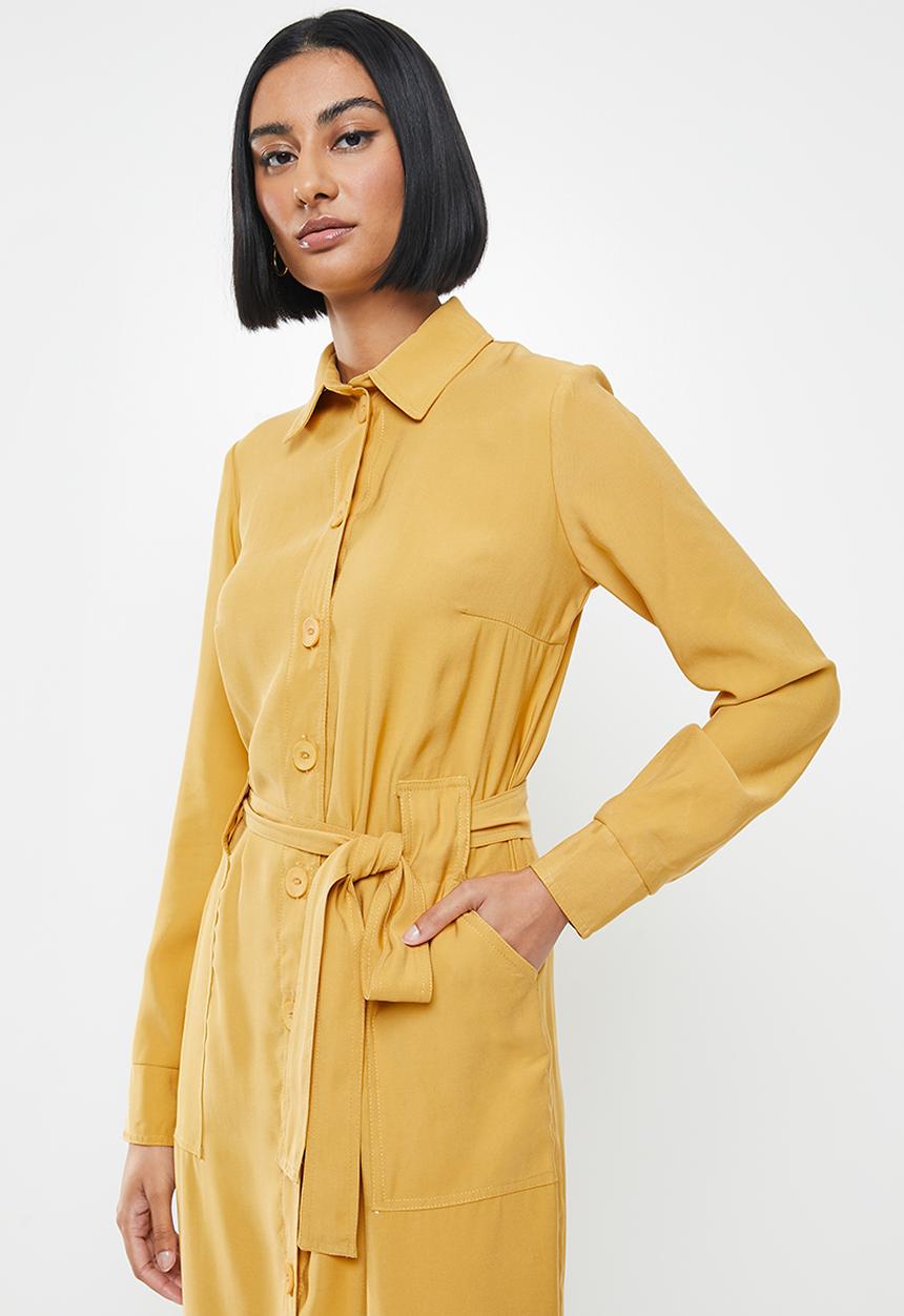 Me&B - Trench dress - mustard