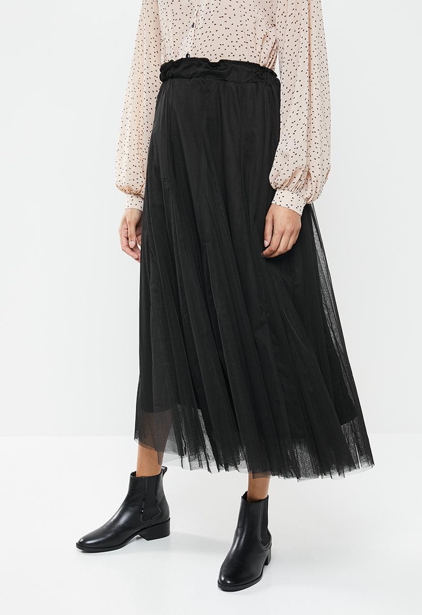 Me&B - Layered tulle skirt - black