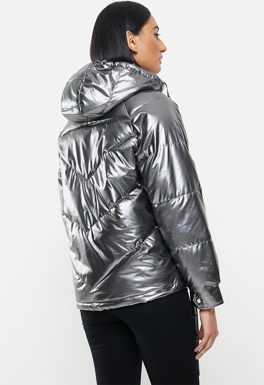 STYLE REPUBLIC - Hood puffer - silver grey