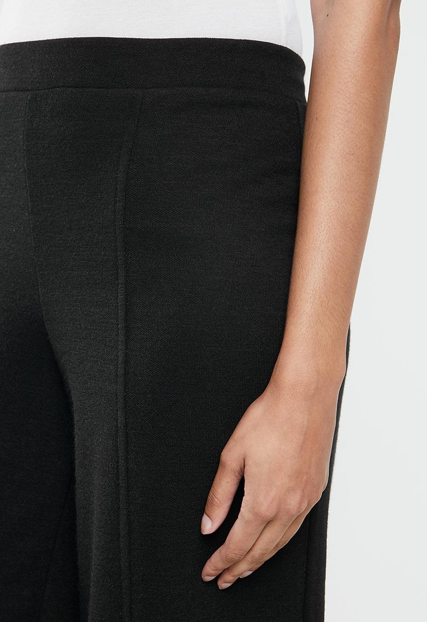 Me&B - Knit melton lounge pant - black