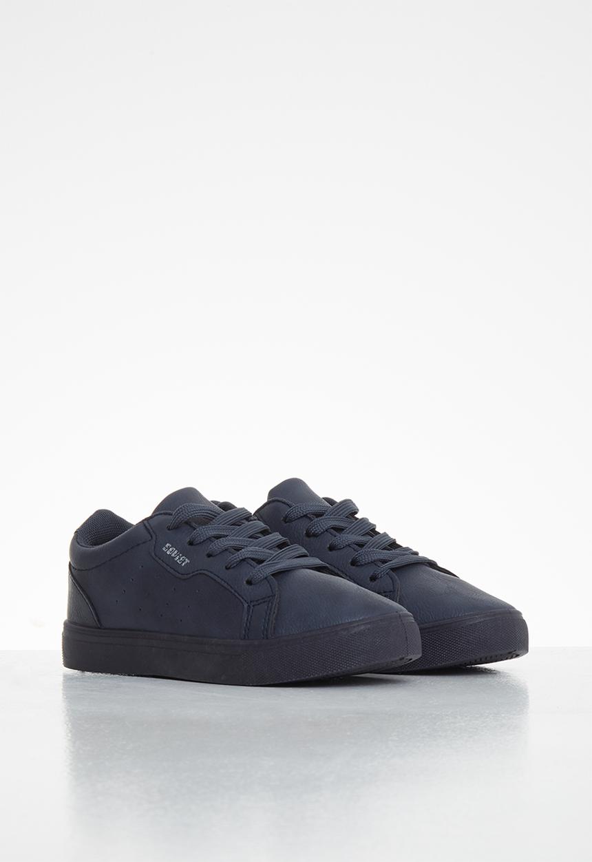 SOVIET - K issey low cut casual lace ups - navy