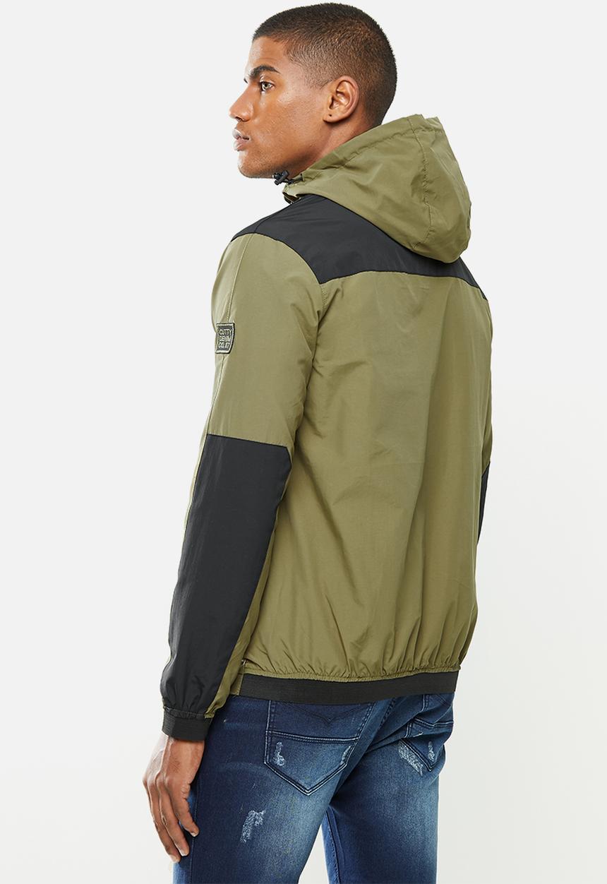 Cutty - Jacket lightweight - khaki & black