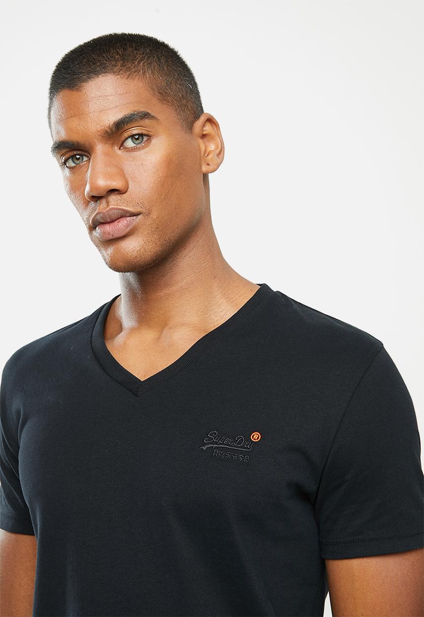 Superdry. - Ol classic vee tee - black