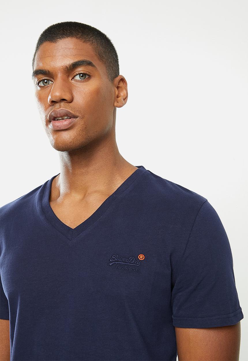 Superdry. - Ol classic vee tee  - rich navy