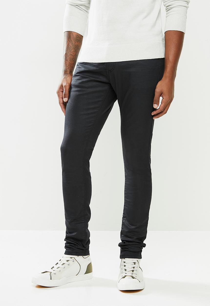 Cutty - Denim jean coated - black