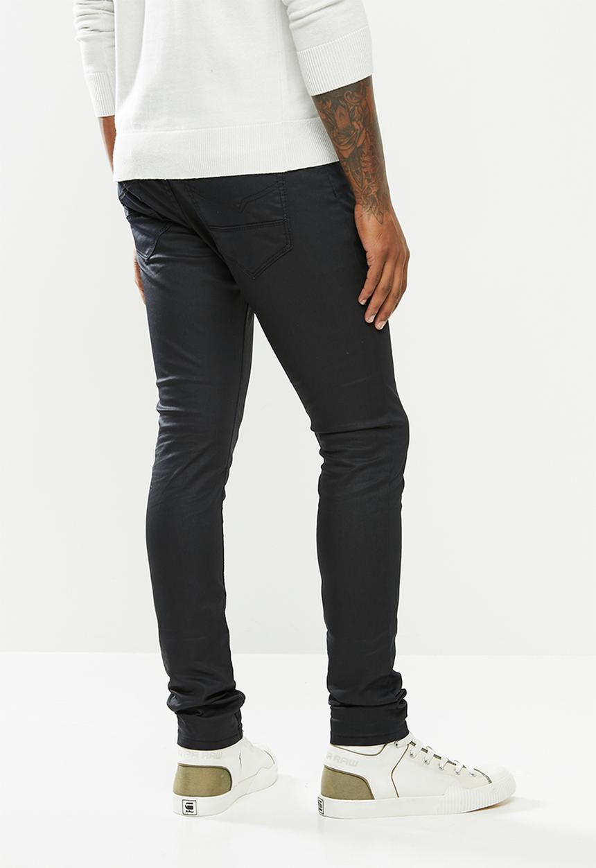 Cutty - Denim jean coated - black