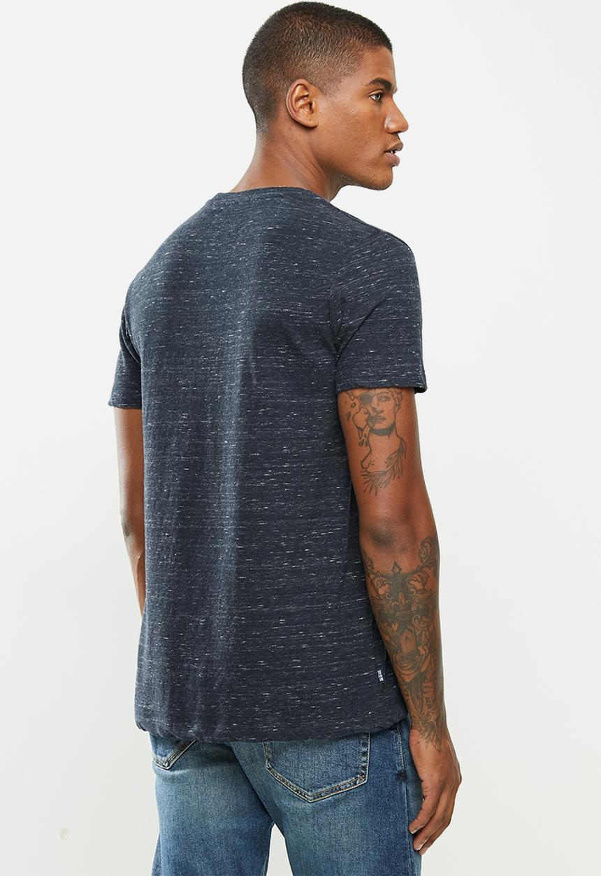 Superdry. - Ol vintage emb tee - deepwter blue grit