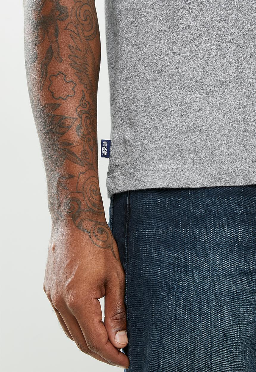 Superdry. - Ol classic vee tee - grey