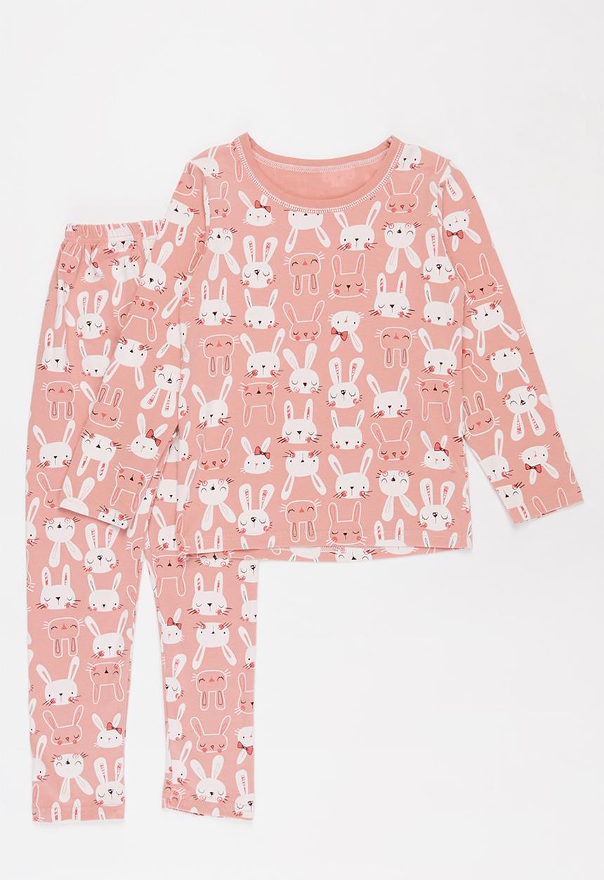 Pop Candy - Girls printed pj set - pink