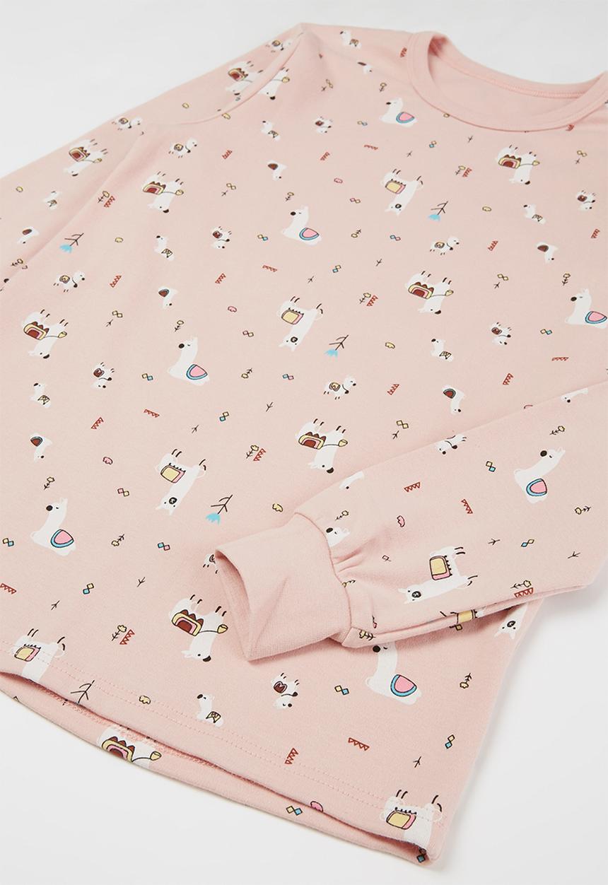 Pop Candy - Girls multi print pj set - pink