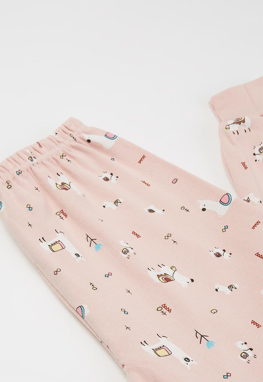 Pop Candy - Girls multi print pj set - pink