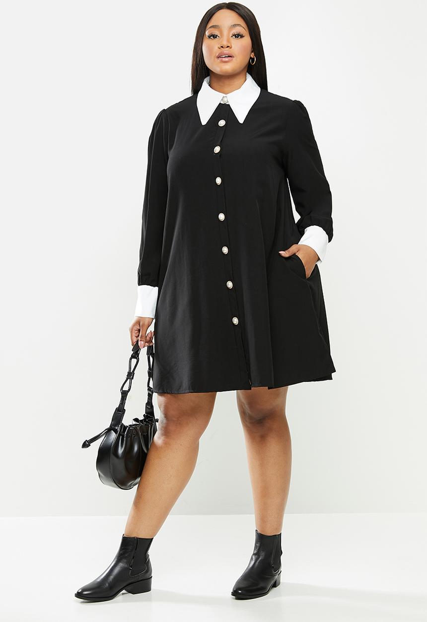 Me&B - Plus the queen's gambit dress - black