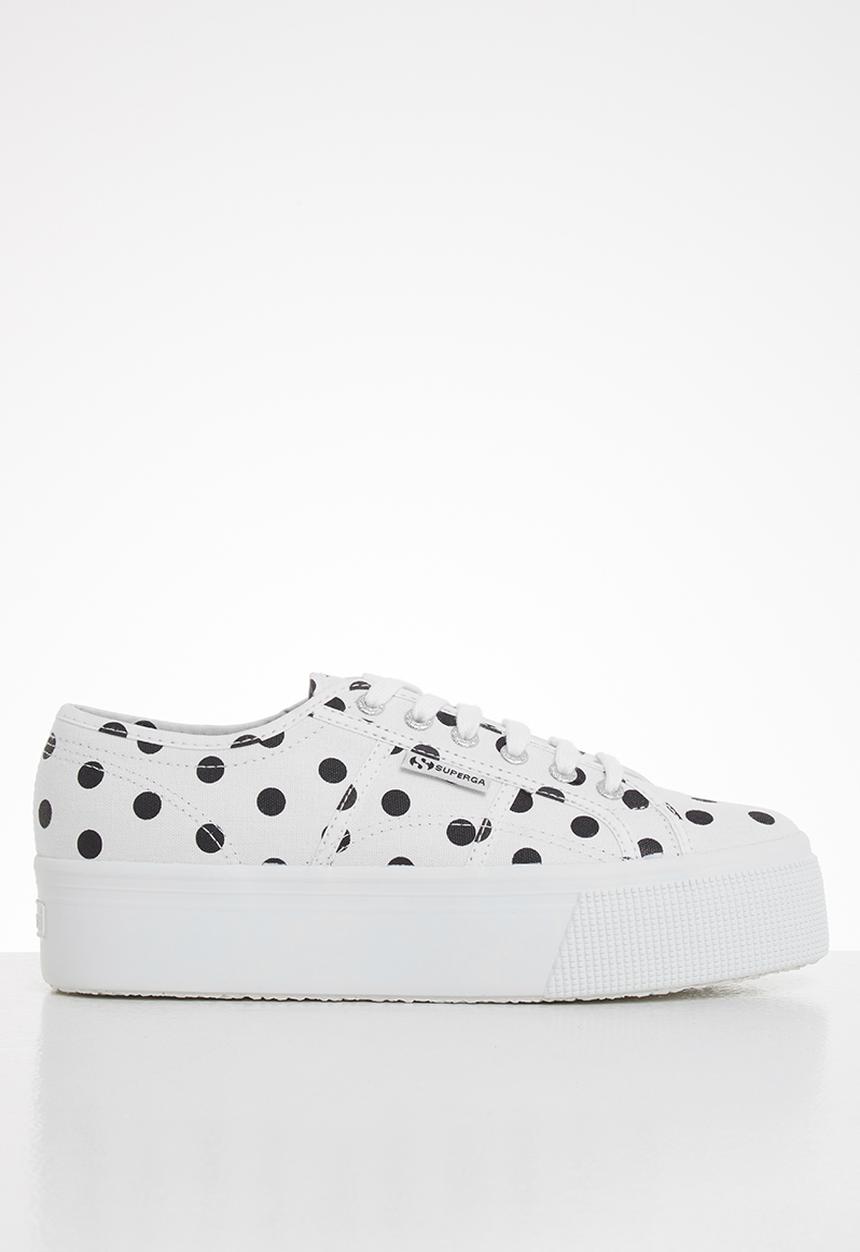 SUPERGA - 2790 polkadots - white black dots