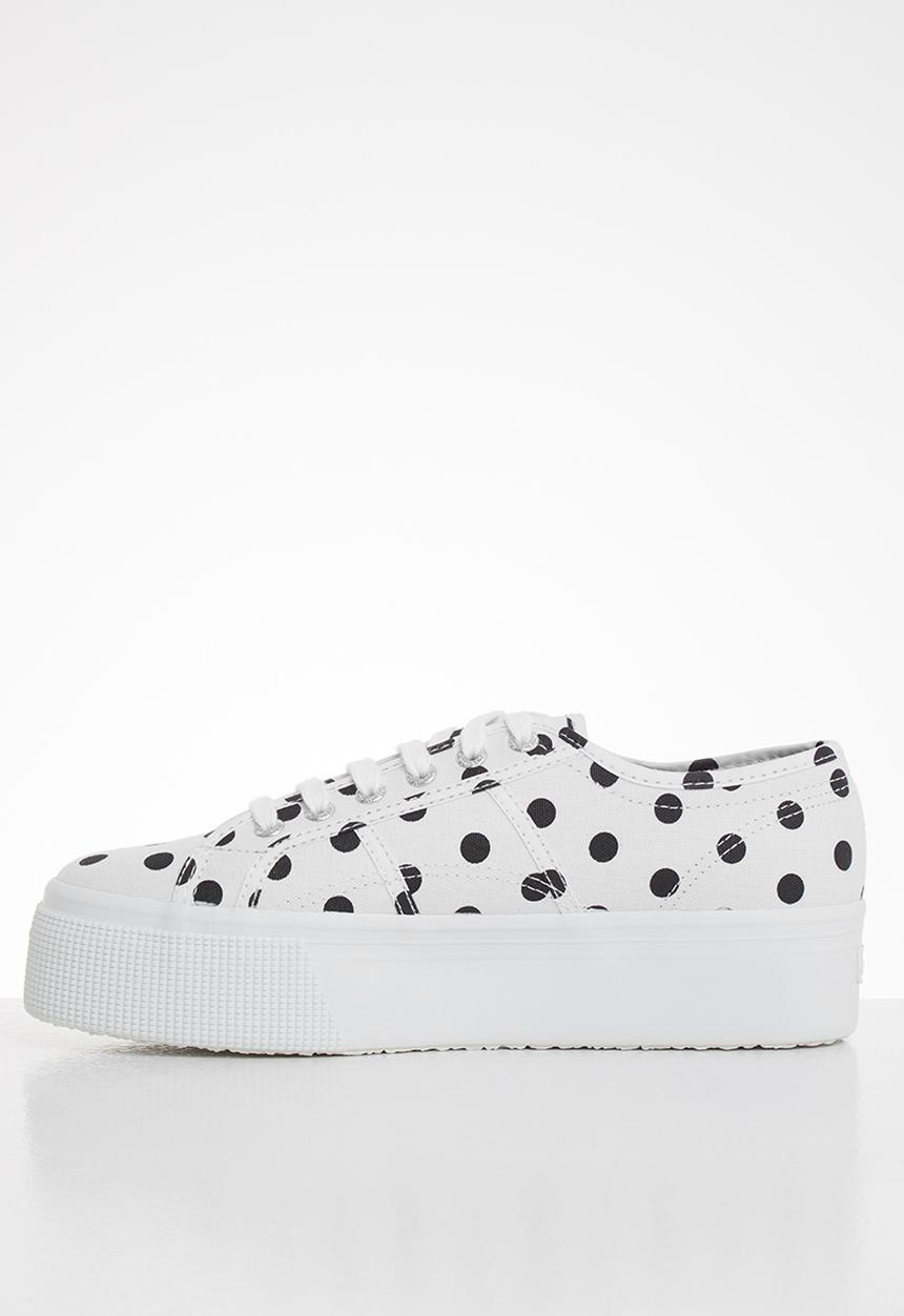 SUPERGA - 2790 polkadots - white black dots