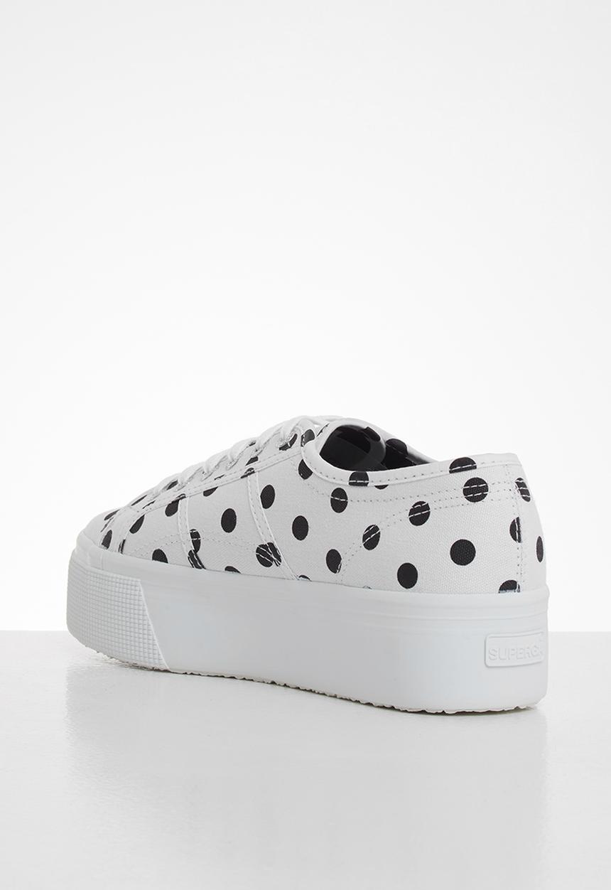 SUPERGA - 2790 polkadots - white black dots