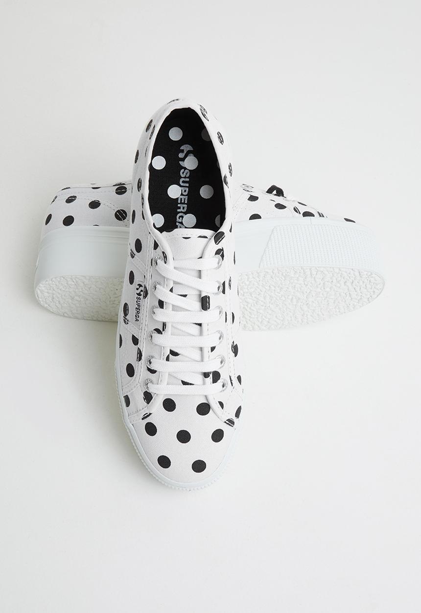 SUPERGA - 2790 polkadots - white black dots