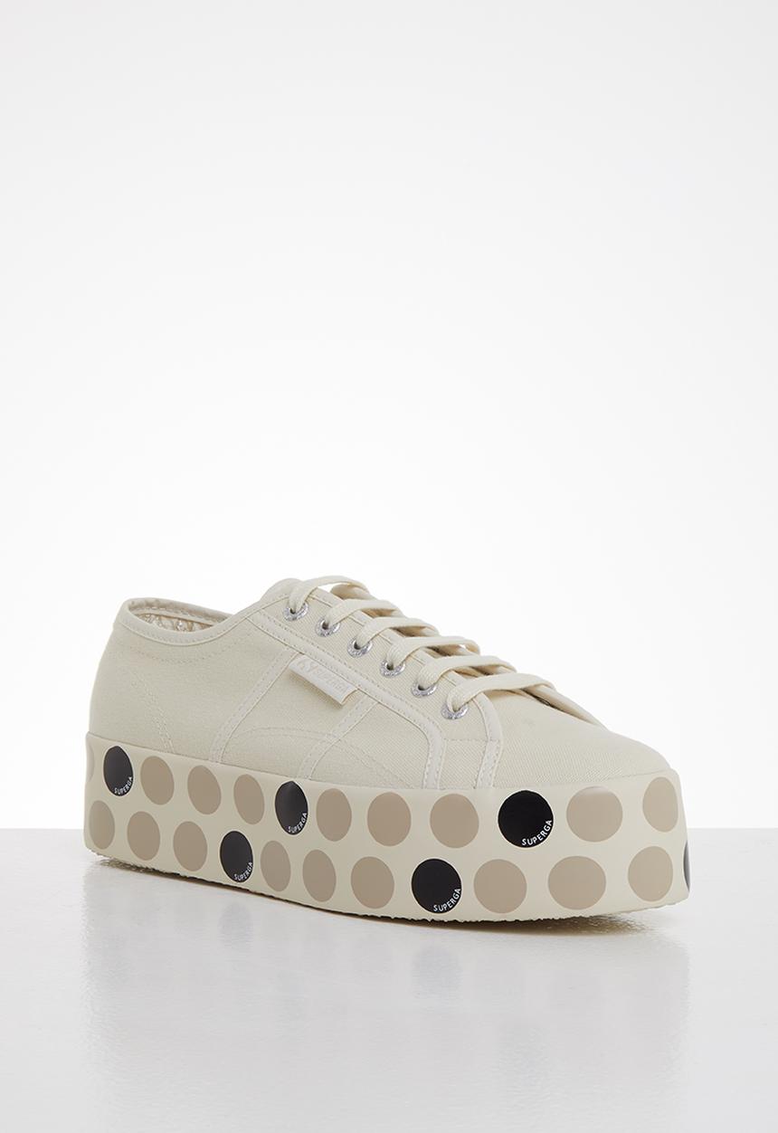SUPERGA - 2790 logo polka - beige gresso