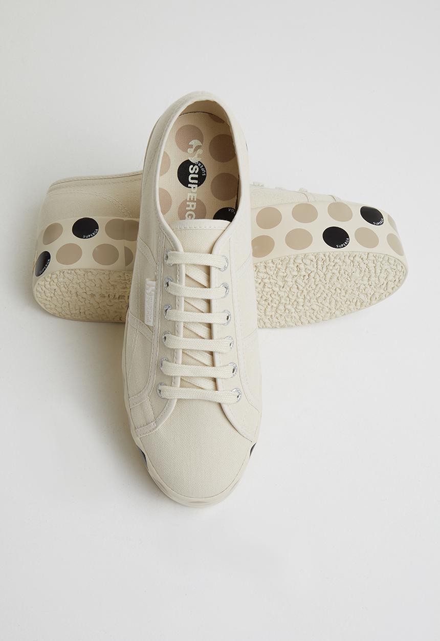 SUPERGA - 2790 logo polka - beige gresso