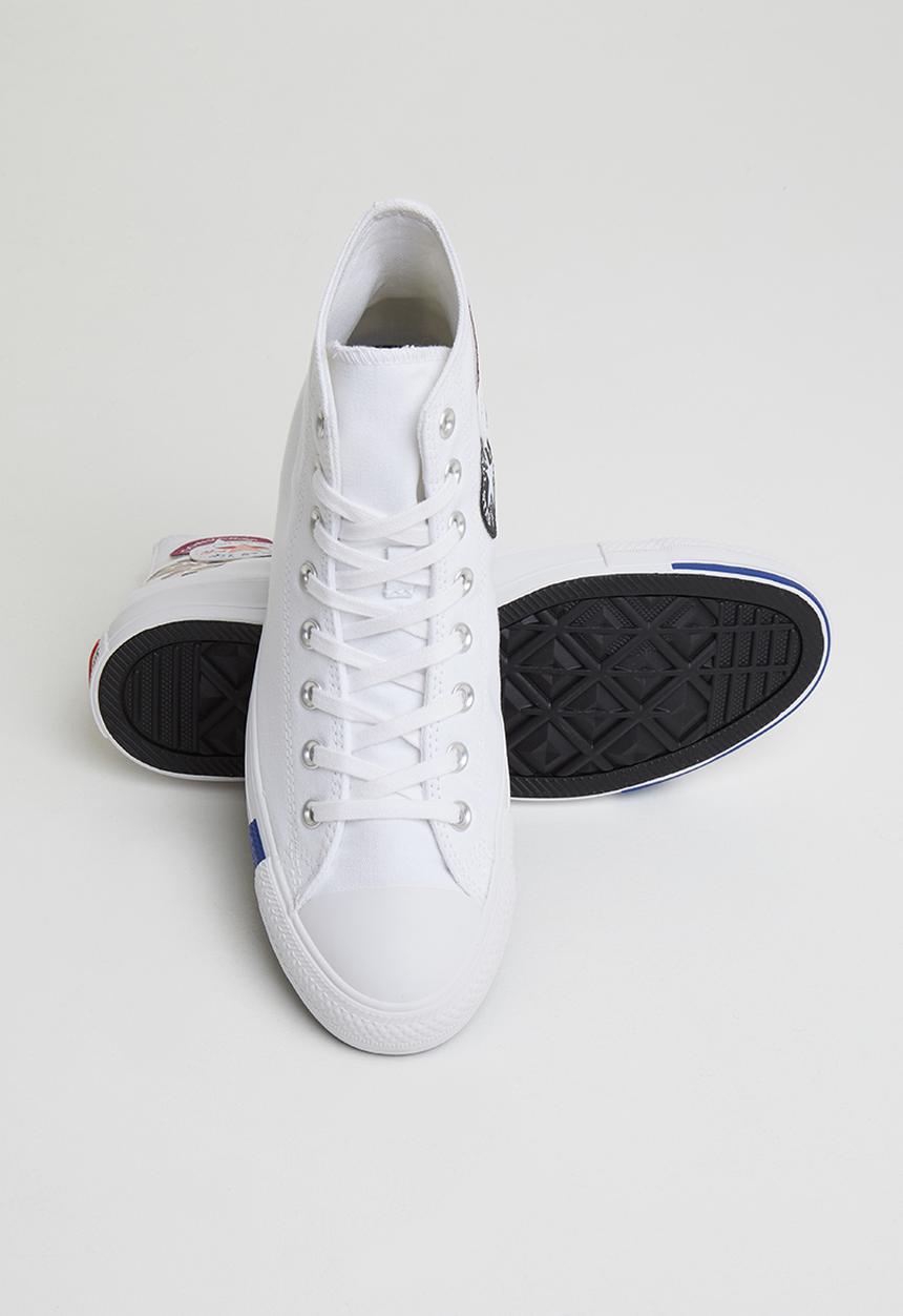Converse - Chuck Taylor All Star multi logo - white/rush blue/rose maroon 