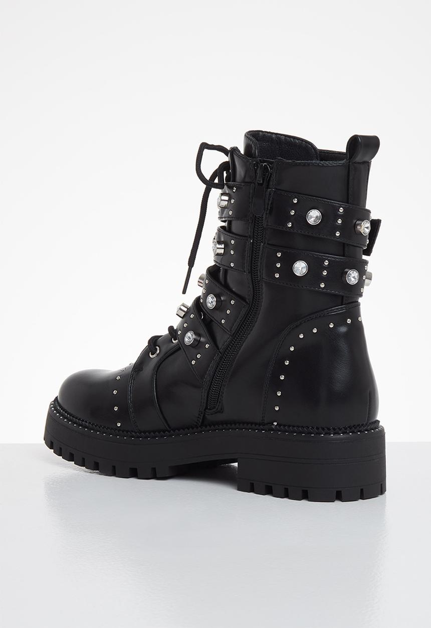 SISSY BOY - Bling the changes grunge boot - black