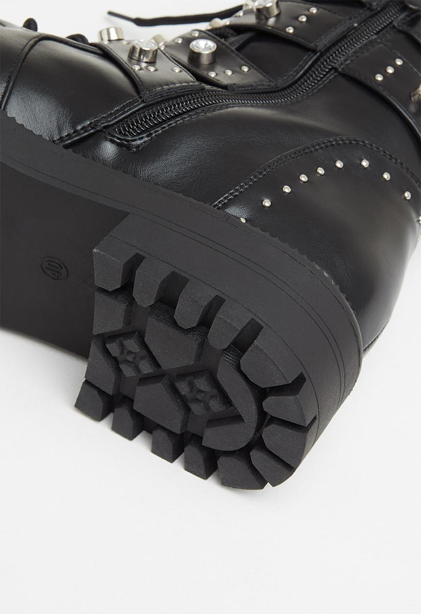 SISSY BOY - Bling the changes grunge boot - black