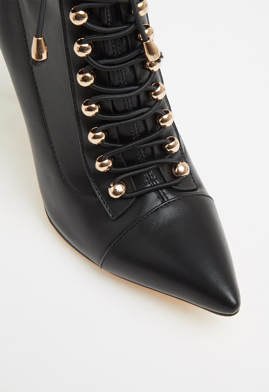 SISSY BOY - In victorian ankle boot - black